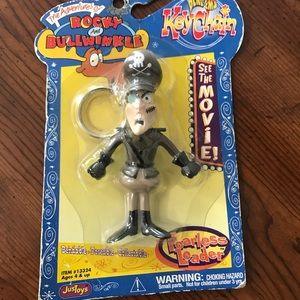 ✔️COPY - NWOT Rocky & Bullwinkle “Fearless Leader” Keychain 🥸
